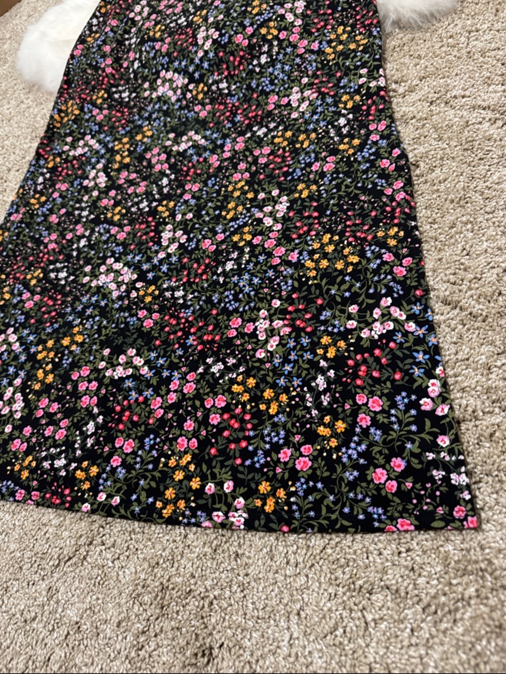 No Boundaries Women’s Muti Color Floral Spaghetti Strap Maxi Black Dress Size S - Picture 3 of 7